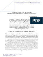 Propuesta Presidencialismo Latinoamericano PDF