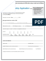 PMI Membership Application - 2