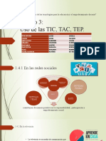 Uso de Las TIC, TAC y TEP