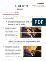 Weight, Mass, and Speed: Sound and Touch: Lesson 3