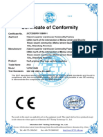 Certificate of Conformity: Shenzhen ECT Testing Technology Co., LTD