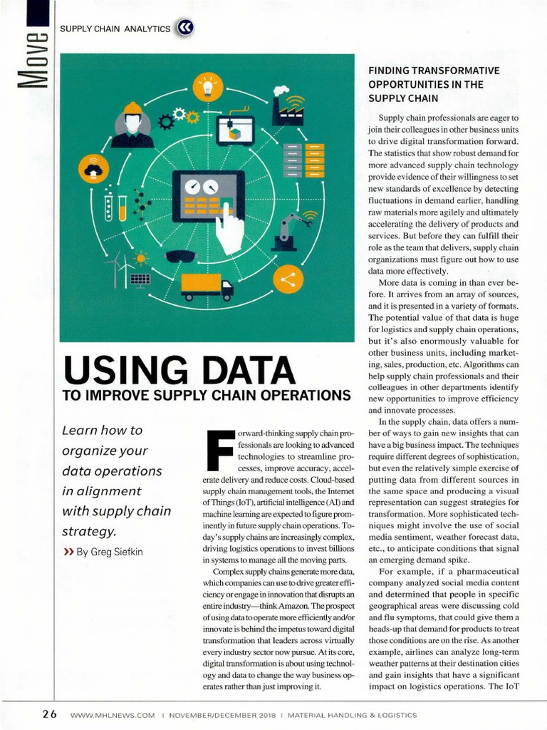 Using Data To Improve Supply Chain Operations | PDF | Supply Chain ...