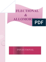 English-Inflectional & Allomorphs