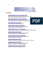 ASHRAE Standards List PDF