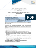 Guía de Actividades y Rúbrica de Evaluación - Unidad 1 - Caso 1 - Reconocimiento