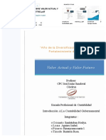 Informe Sobre Valor Actual y Valor Fututro