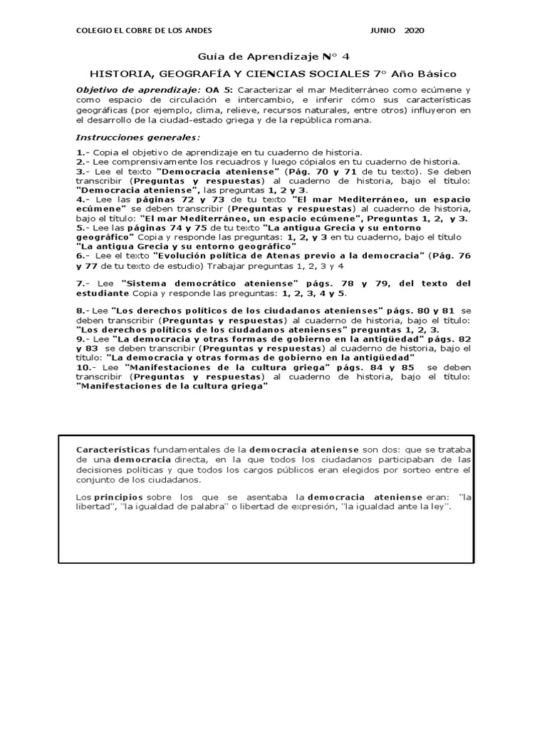 Democracia Ateniense: Claves y Características | PDF | Antigua Grecia ...