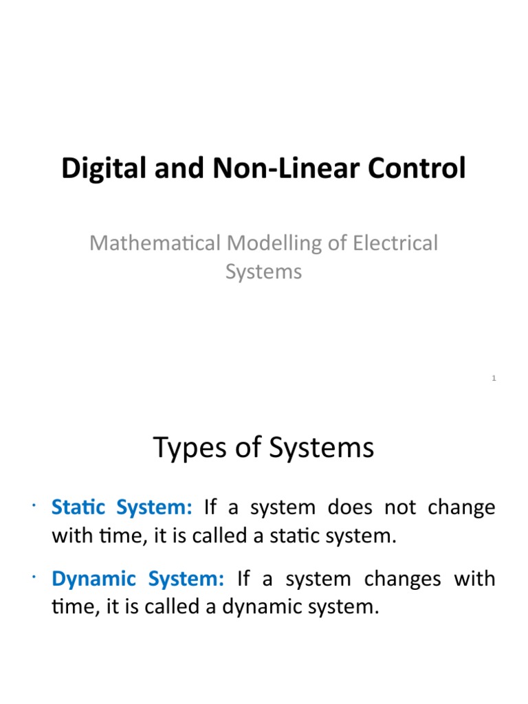 Dynamic Systems and Mathematical Modeling | PDF | Mathematical Model ...