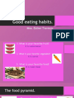 Good eating habits and food pyramid guide