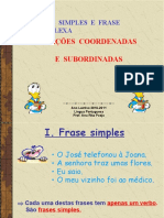 Frases Simples e Complexas