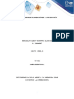 Tarea 2 - Informe Planeación de La Producción Leidy