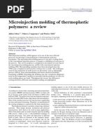 Microinjection Molding of Thermoplastic Polymers: A Review