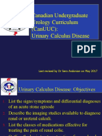 Canadian Undergraduate Urology Curriculum (CanUUC): Urinary Calculus Disease