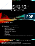 Adolescent Health Promotion Guide