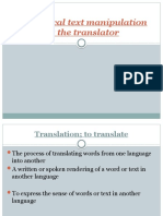 Ideological text manipulation by the translator