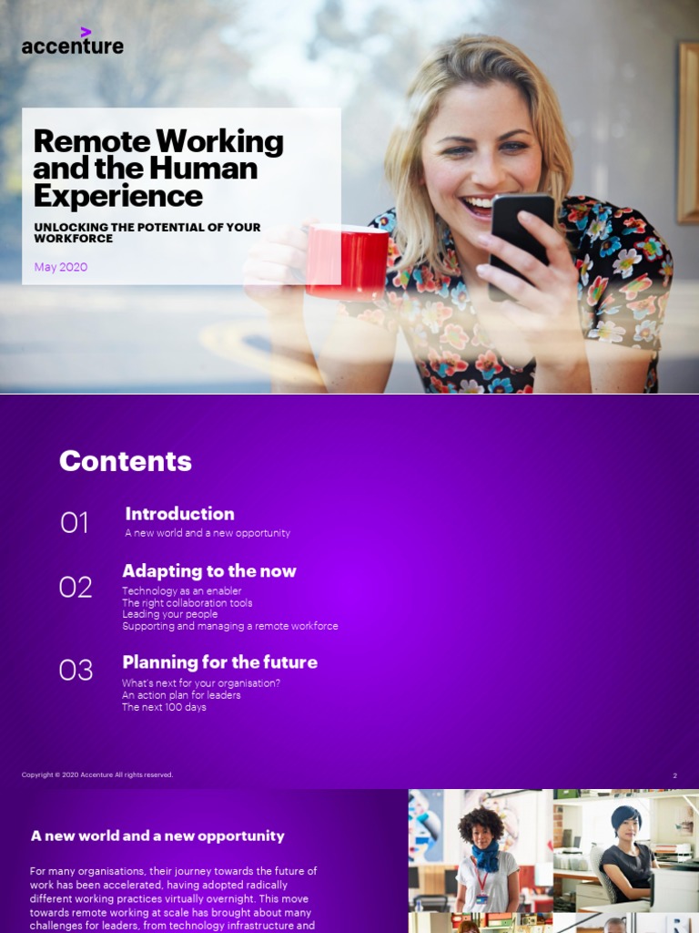 Accenture Remote Working Human Experience PDF Desktop