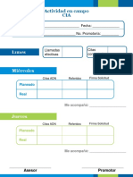 Formato de Actividad en Campo PDF