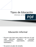 Tipos de Educación