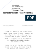 Chapter Five: Nondeterministic Finite Automata: WWW - Webber-Pt-Slides/05