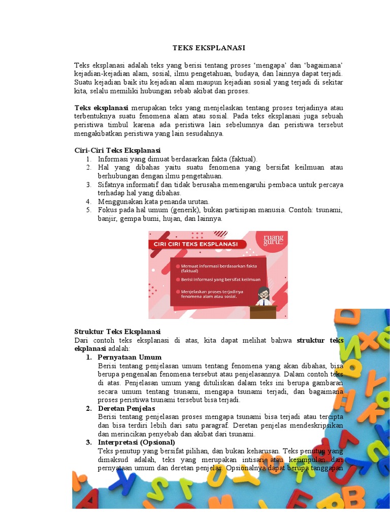 Teks Eksplanasi