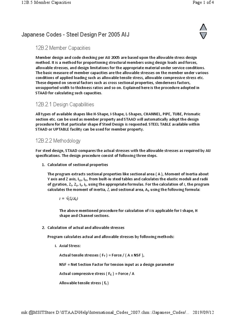 Japanese Steel Design Codes Overview | PDF | Bending | Young's Modulus