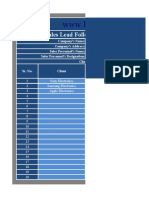 Sales Lead Follow-Up Planner Excel Template
