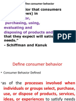 "The Behavior That Consumers Display (Shows) in
