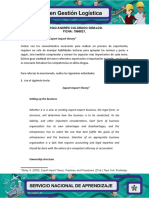 Sergio Andrés Colorado Giraldo. FICHA: 1966021. Evidencia 5: Summary "Export-Import Theory"