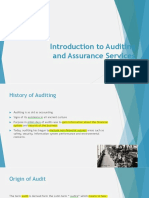 Module 1 - Introduction of Assurance and Auditing Services.