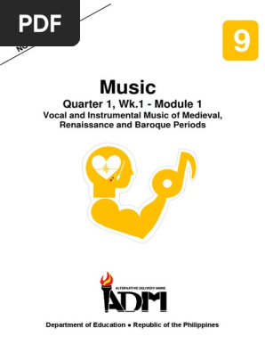 Music9 Q1 Mod1 Vocal And Instrumental Music Of Medieval Renaissance And Baroque Periods V3 Pdf Composers Baroque Music