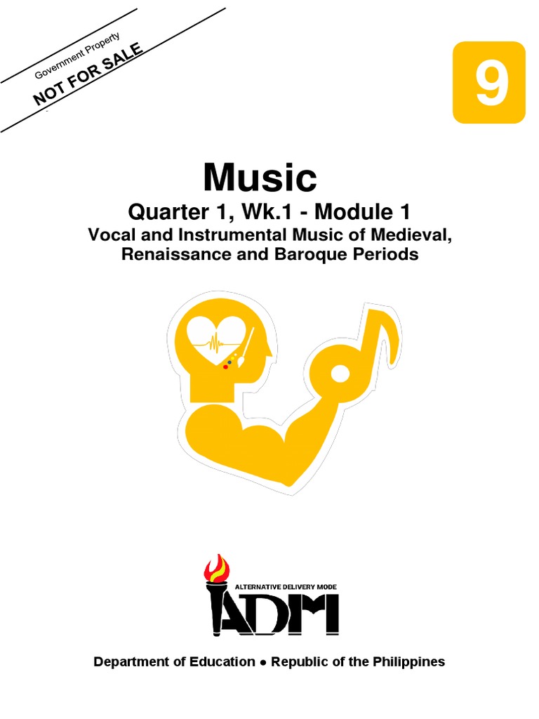 Music9 Q1 Mod1 Vocal And Instrumental Music Of Medieval Renaissance And Baroque Periods V3 Pdf Composers Baroque Music