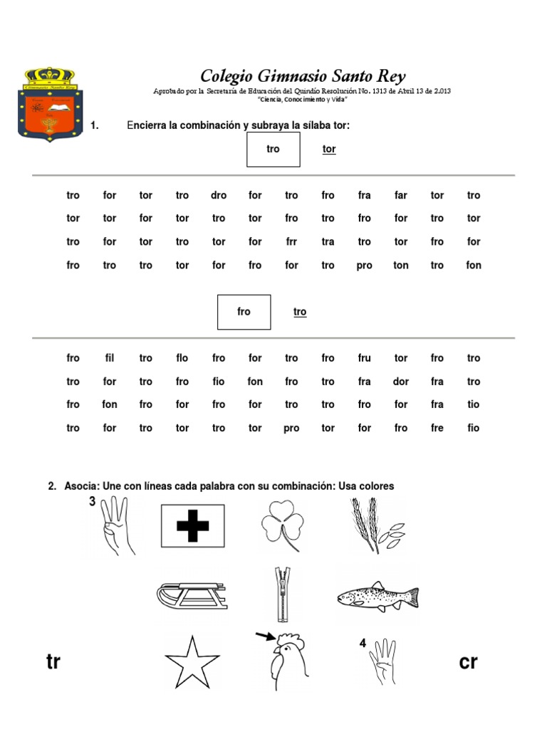 Actividades de combinaciones para primaria | PDF