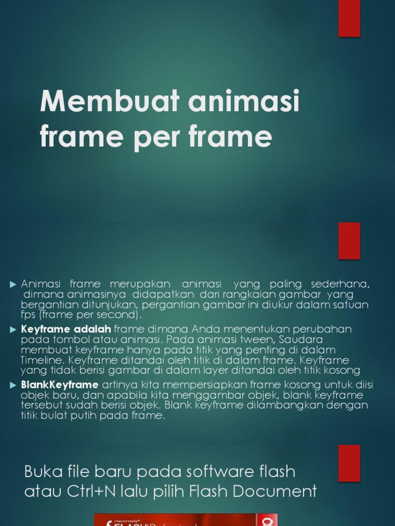 Animasi Frame Per Frame di Flash | PDF | Komputer