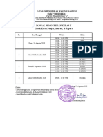 Jadwal Pemotretan