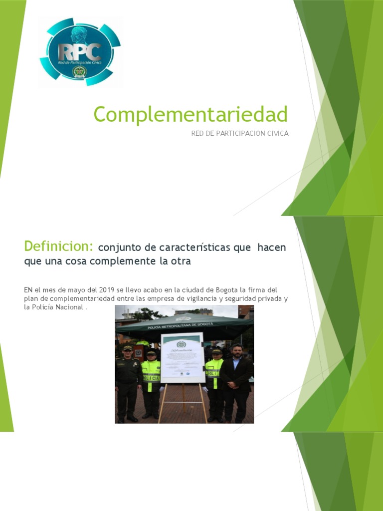 Definición de Complementariedad en Cívica | PDF