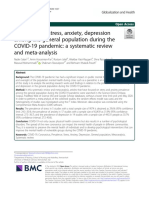Prevalence of Stress, Anxiety, Depression Among The General Population During The COVID-19 Pandemic: A Systematic Review and Meta-Analysis