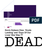 Kevin Dobson Dies: Knots Landing' and Days of Our Lives' Star Was 77