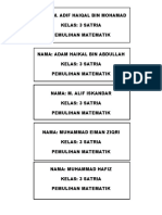 LABEL NAMA 3 Satria