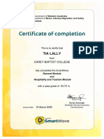 Smartmove Certificate