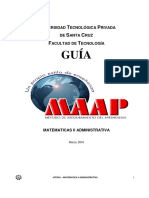 GUIA MAAP MATEMATICA II ADMINISTRATIVA - 2016x