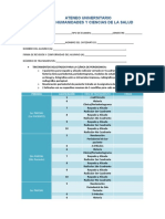 Hoja de Evaluación Clínica de Periodoncia