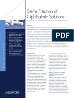 Sterile Filtration For Opthalmic