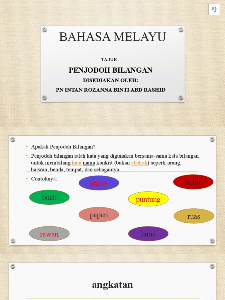 Bahasa Melayu Penjodoh Bilangan Pdf