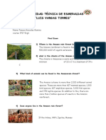 Universidad Técnica de Esmeraldas "Luis Vargas Torres": Final Exam 1) Where Is The Amazon Rain-Forest Located?