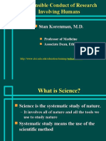 Responsible Conduct of Research Involving Humans: Stan Korenman, M.D