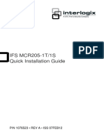 1076523A IFS MCR205-1T 1S Quick Installation Guide