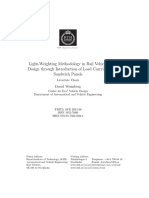 Light-Weighting Methodology in Rail Vehicle Design Through Introduction of Load Carrying Sandwich Panels