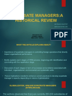 Expatriate Managers:A Historical Review: Michael Harvey Miriam Moeller