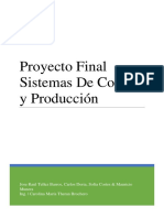 Proyecto Final Sistemas Costos de Produccion