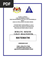 Borang Rekod Ujian Diagnostik Matematik